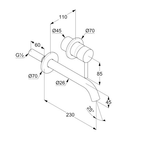 Смеситель для умывальника Bozz 230 никель брашированный 38245N576 Kludi - Зображення 205292996-1a686.jpg