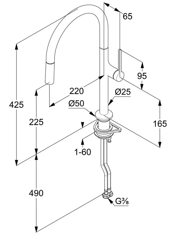 Смеситель для кухни Reef 50851N175 брашированная бронза Kludi - Зображення 205293029-18389.jpg