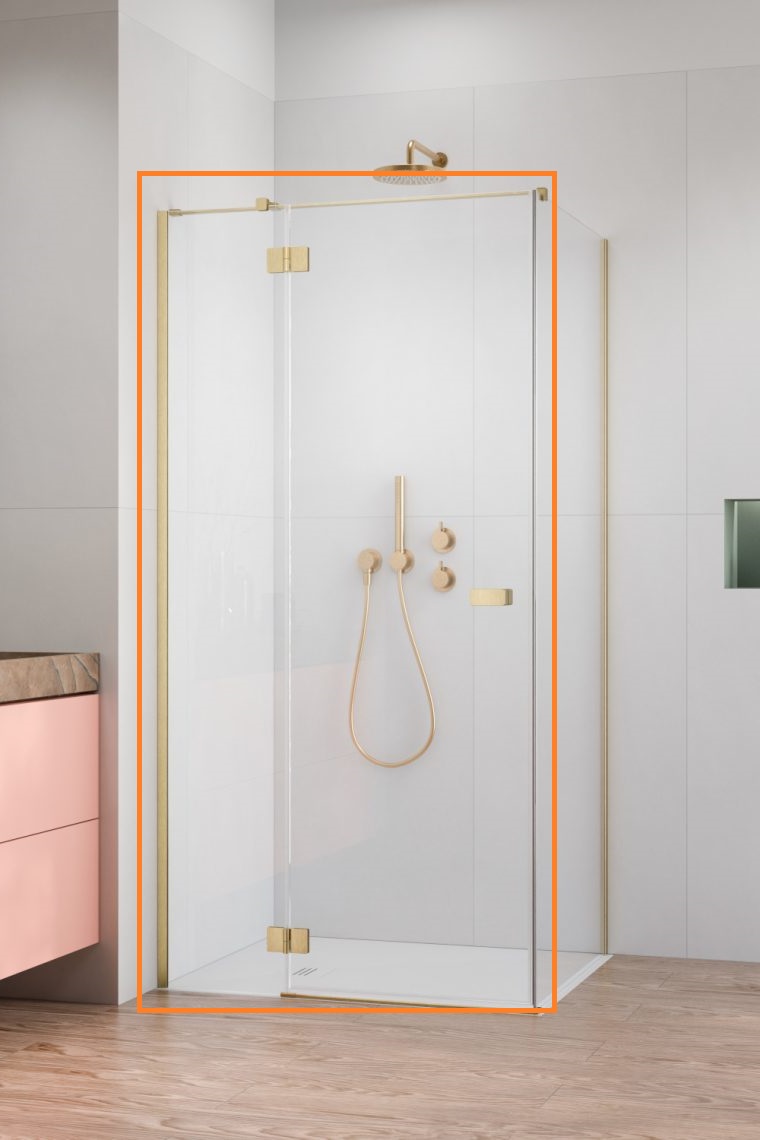 Душевые двери Garda Brushed Gold KDJ 120 левые RADAWAY - Зображення 205548425-245cf.jpg