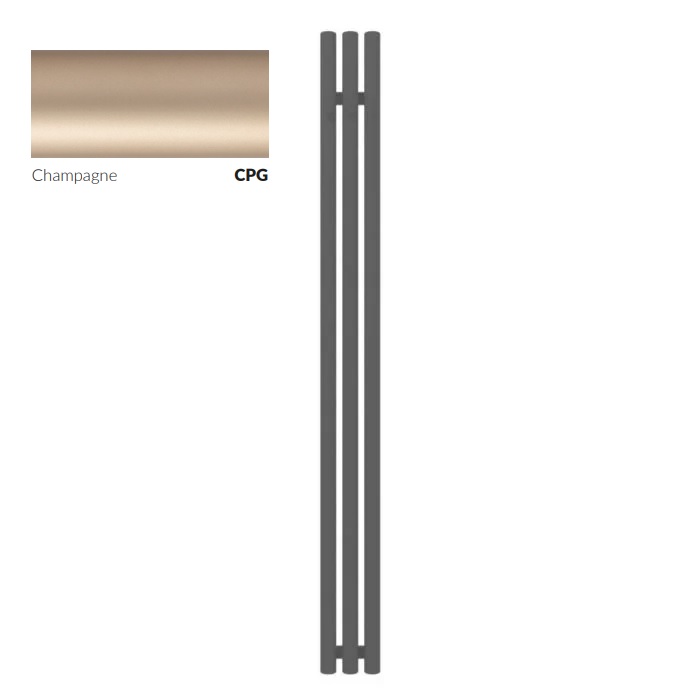 Рушникосушка Rolo Hanger 1200x150 Ral Champagne WGROW120015KCPGSX Terma - Зображення