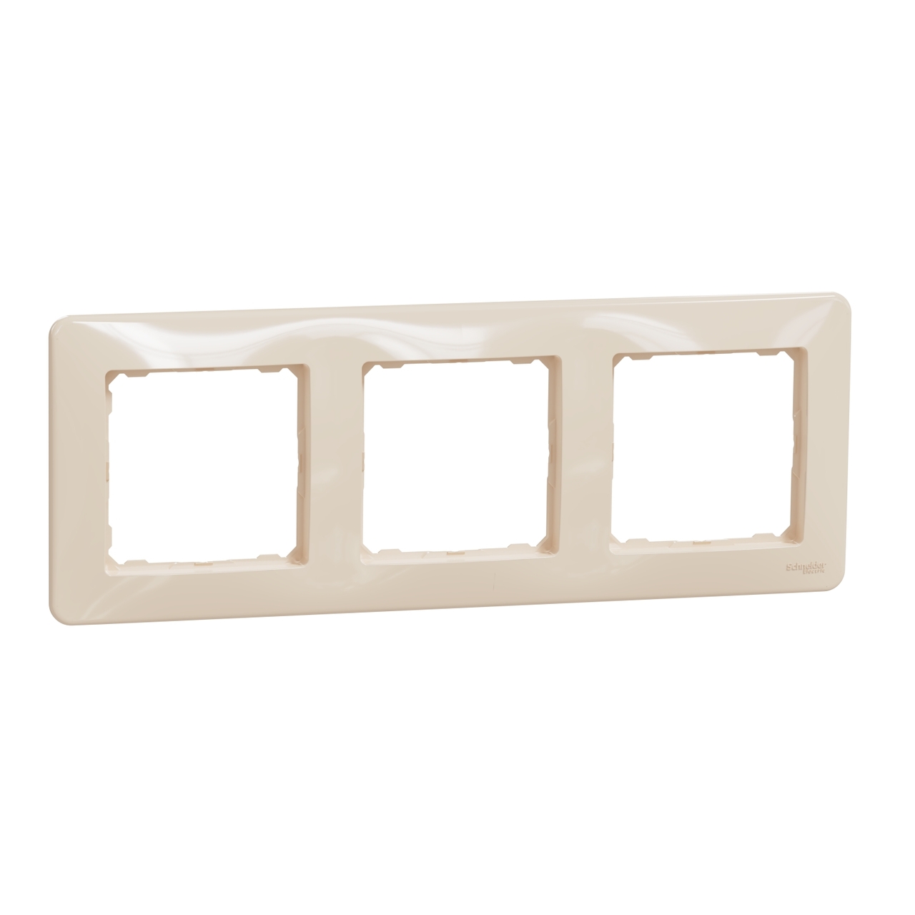Рамка 3-местная горизонтальная Бежевый Sedna Design & Elements (SDD312803), Schneider Electric - Зображення