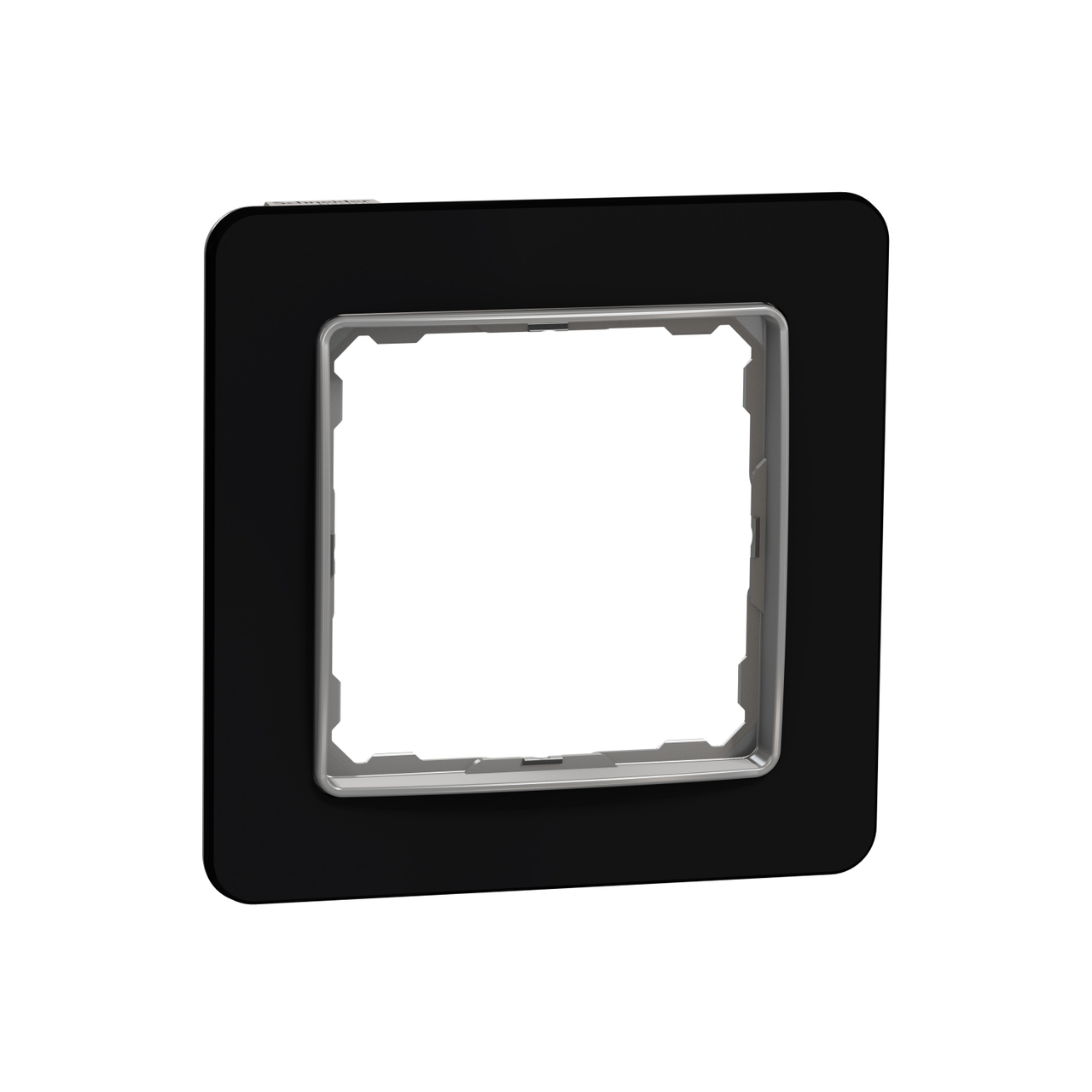 Рамка 1-місна Чорне скло Sedna Design & Elements (SDD361801), Schneider Electric - Зображення