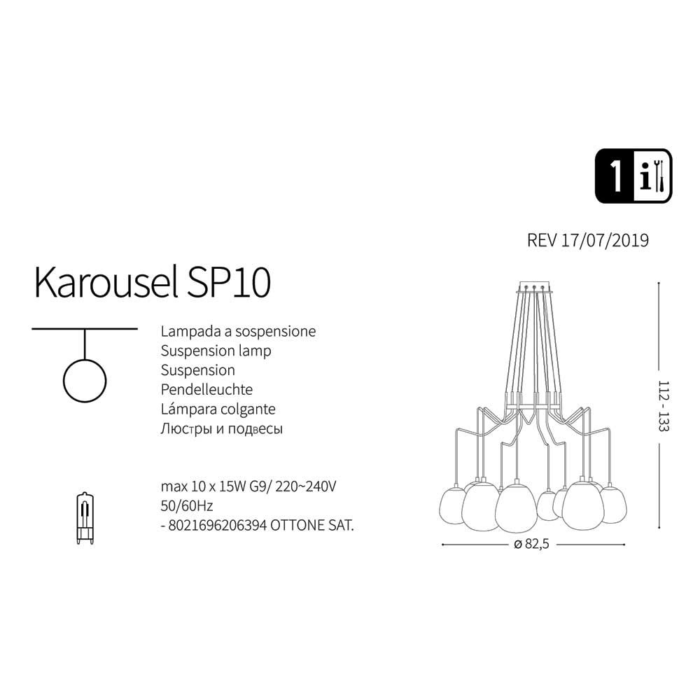 Люстра KAROUSEL SP10 (206394), IDEAL LUX - Зображення 206394-.jpg