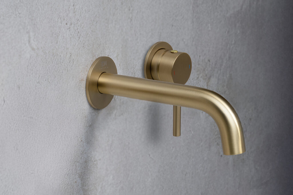 Змішувач для умивальника FLY золотий брашований 03012GN EMPORIA - Зображення 207094411-1eca3.jpg