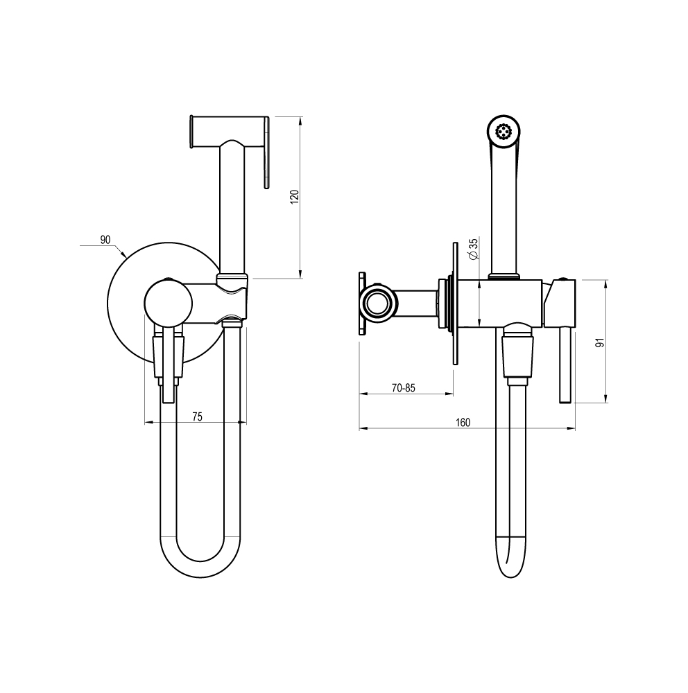 Гігієнічний душ FLY 03021BRG мідь брашована EMPORIA - Зображення 207094432-18380.jpg