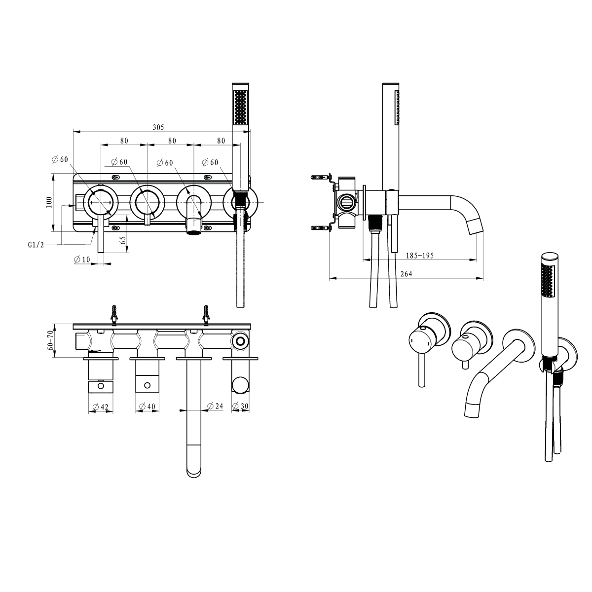Смеситель для ванны FLY медь брашованная 03032BRG EMPORIA - Зображення 207094436-8d961.png