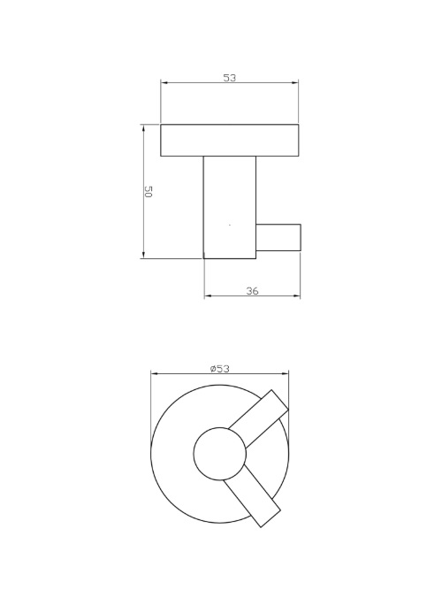 Гачок подвійний gun metal 5020BN EMPORIA - Зображення 207094477-88c14.jpg