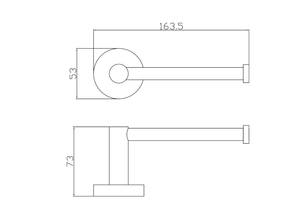 Держатель для туалетной бумаги черный matt 5030BM EMPORIA - Зображення 207094479-6f4ff.jpg