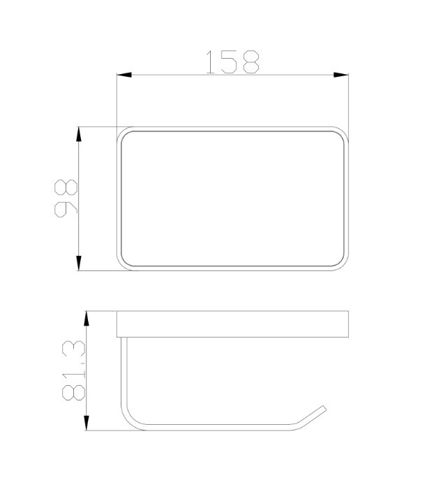 Тримач для туалетного паперу з поличкою нікель брашований 5090N EMPORIA - Зображення 207144737-c77b3.jpg