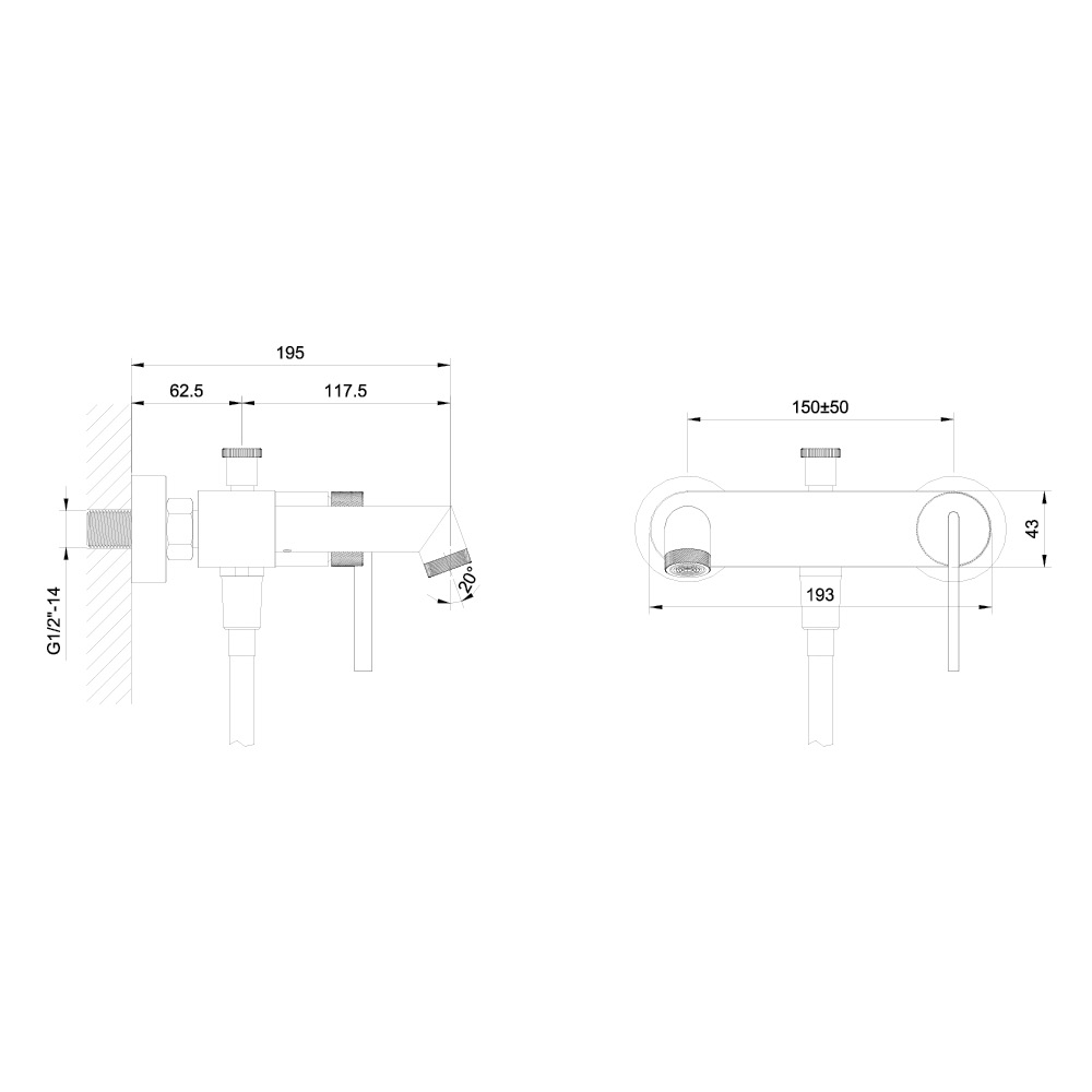 Змішувач для ванни ORI нікель брашований 08030N EMPORIA - Зображення 207144913-cf762.jpg