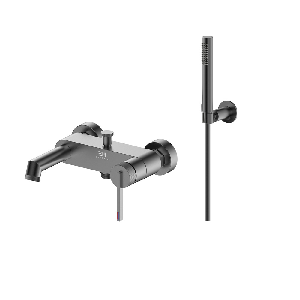 Смеситель для ванны ORI gun metal ZESTAW-ORI-29-BN EMPORIA - Зображення