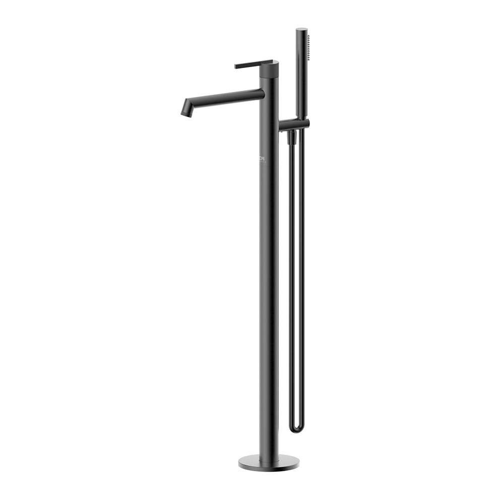 Змішувач підлоговий для ванни ORI gun metal 08031BN EMPORIA - Зображення