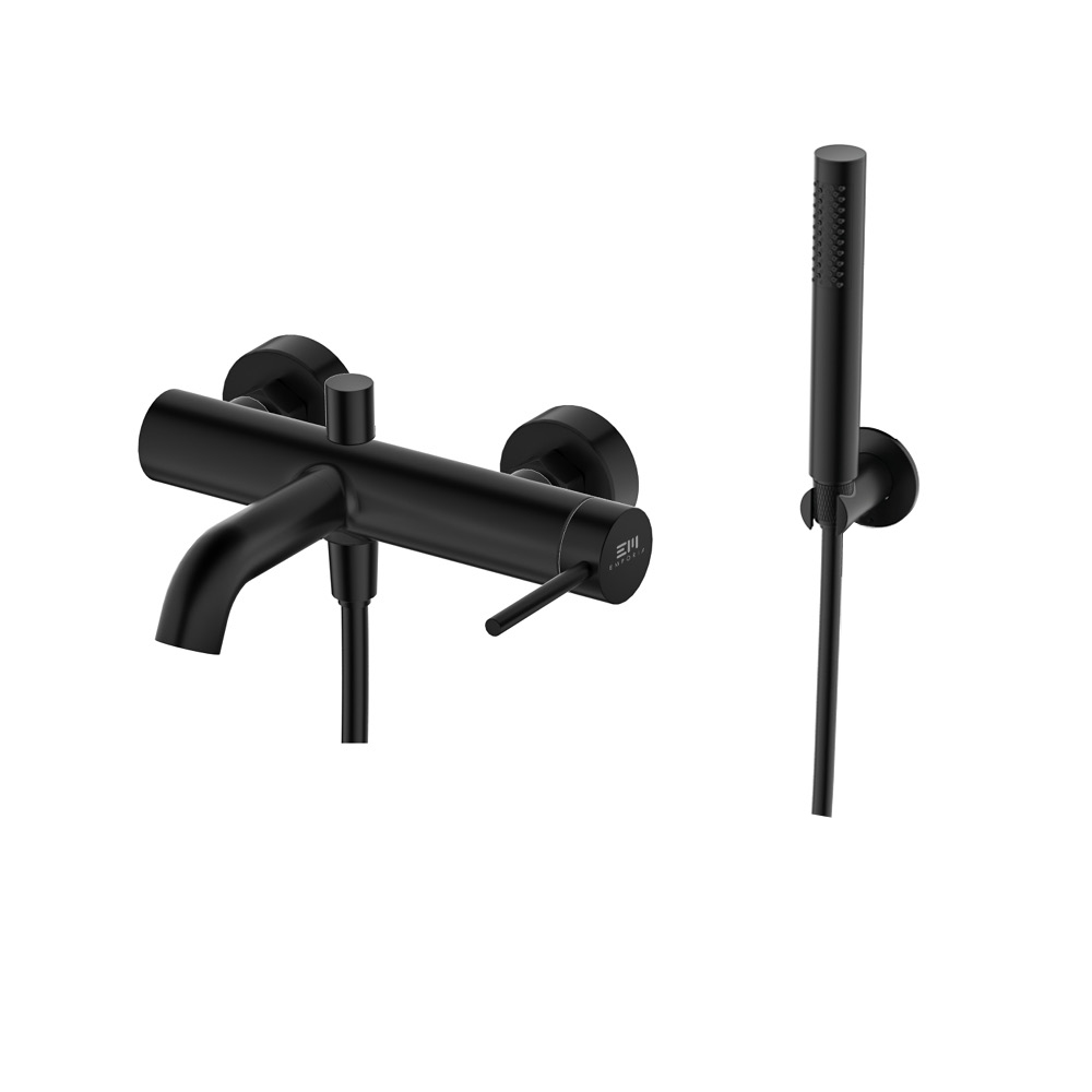 Смеситель для ванны FLY черный matt ZESTAW-FLY-27-BM EMPORIA - Зображення