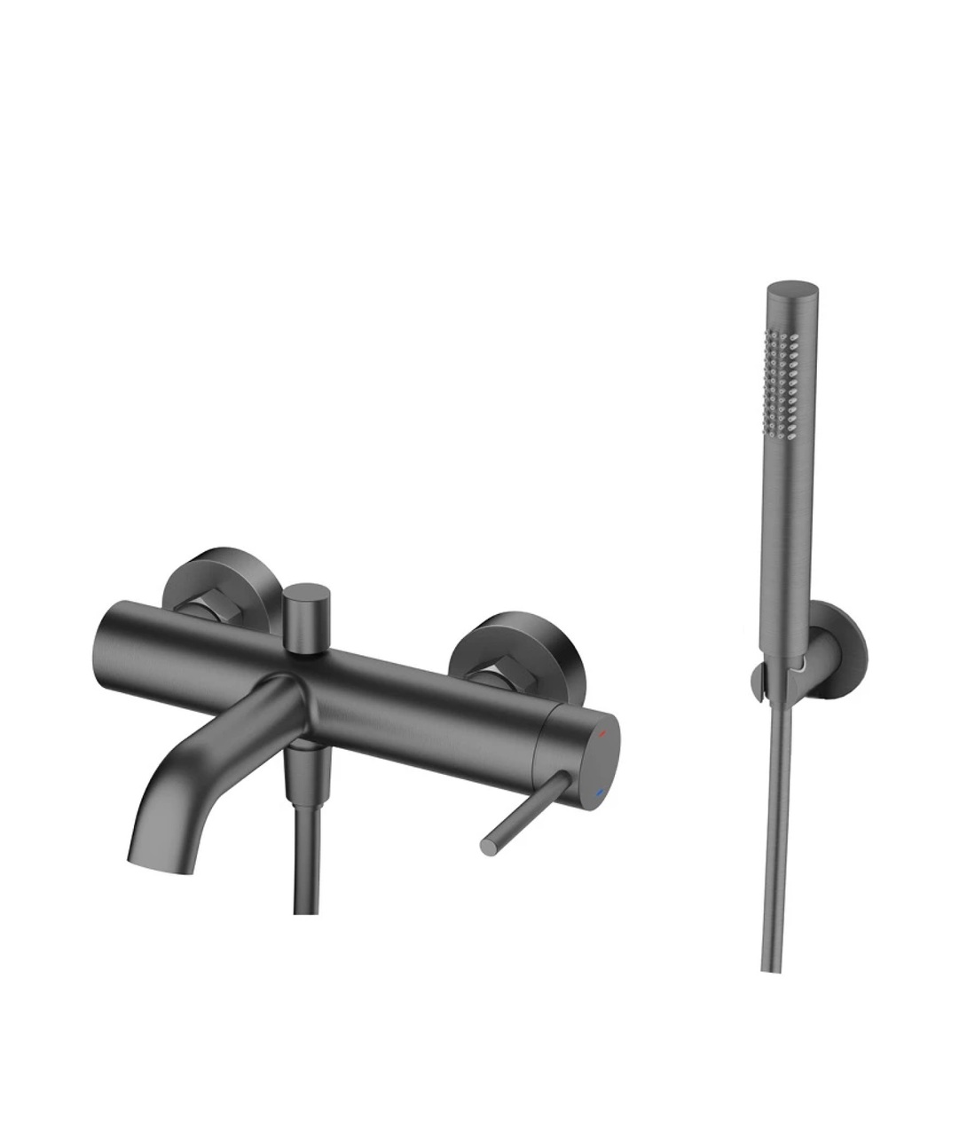 Змішувач для ванни FLY gun metal ZESTAW-FLY-27-BN EMPORIA - Зображення