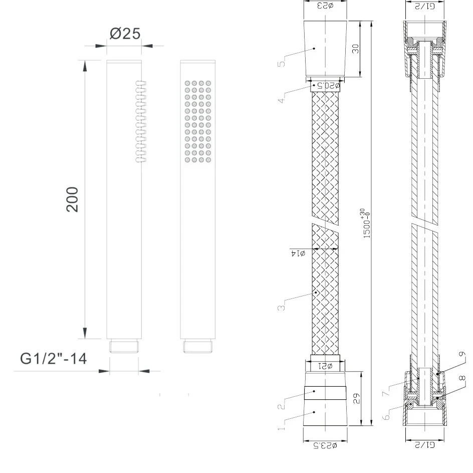 Душевая система FLY gun metal ZESTAW-FLY-15-BN EMPORIA - Зображення 207145051-7c4dc.jpg
