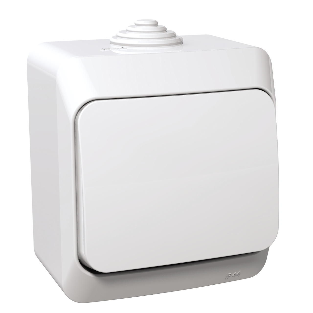 Перемикач 1-клавішний IP44 Білий CEDAR (WDE000560), Schneider Electric - Зображення