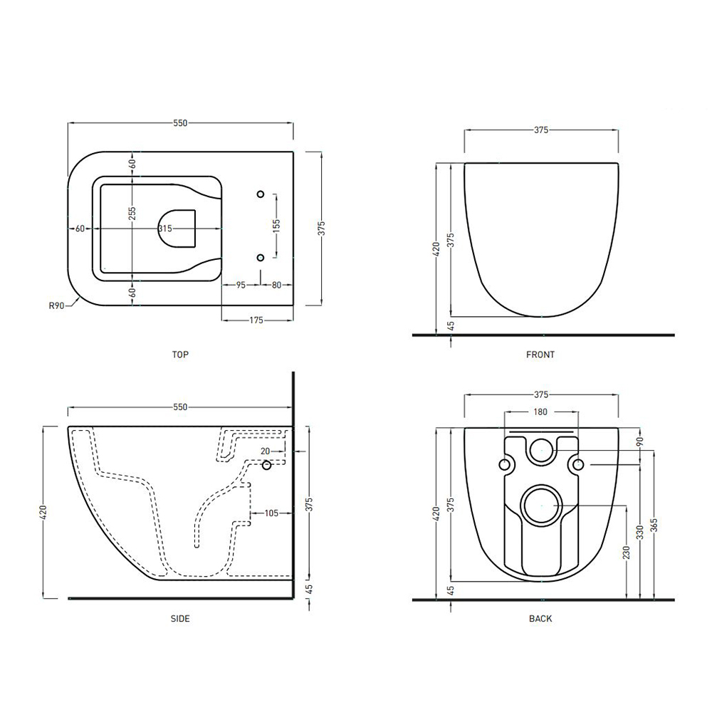 Унітаз підвісний Shui Comfort Arenaria (SHCOVSAN), CIELO - Зображення 208846-8765f.jpg