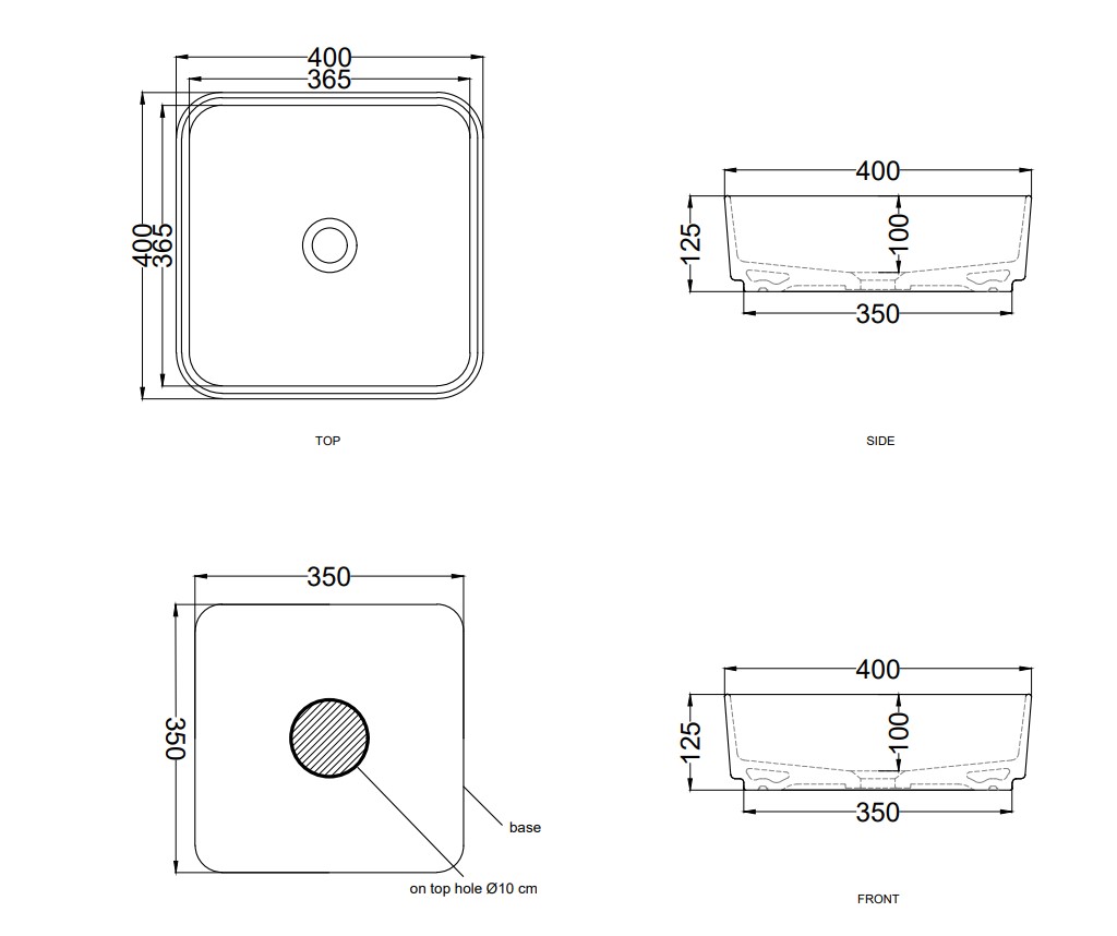 Умывальник Shui Comfort Quadrato 40 (SHCOLAQ40), CIELO - Зображення 208857-64f15.jpg