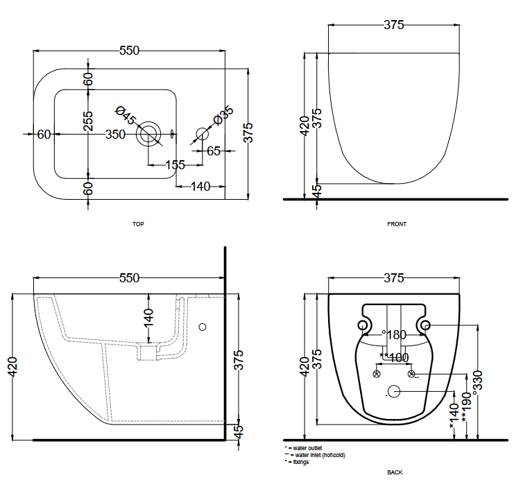 Біде підвісне Shui Comfort Arenaria SHCOBS CIELO - Зображення 208871-c10b0.png