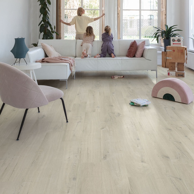 Виниловый пол Bloom Дуб хлопок белый румянец 1494х209x6 Quick-Step - Зображення 209389744-0e60b.jpeg