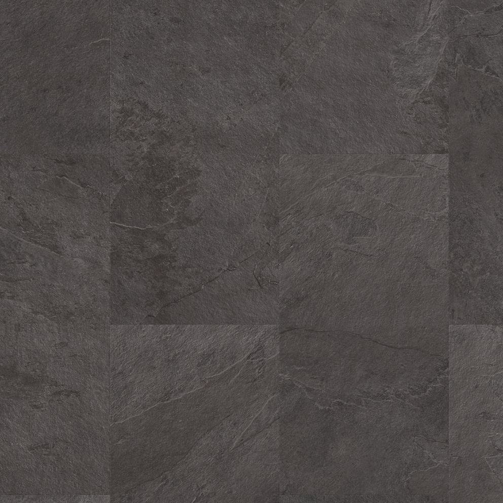 Виниловый пол Oro Сланец черный 610х303x5 Quick-Step - Зображення