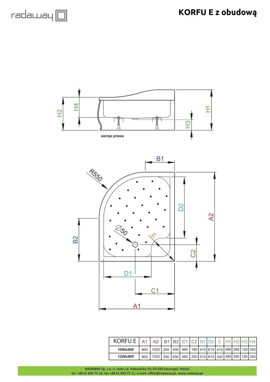 Панель душового піддона Korfu E 100L RADAWAY - Зображення 209927430-d56d5.jpg