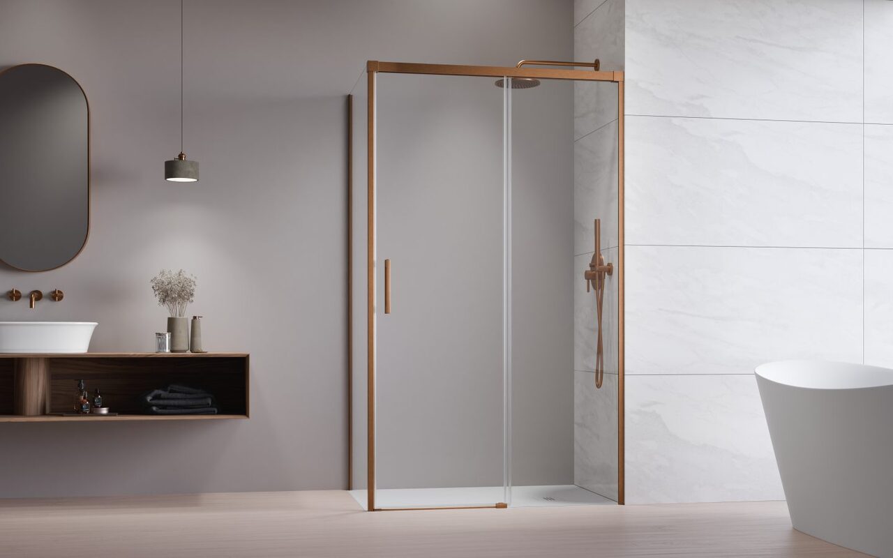 Душові двері Idea Brushed Copper KDJ 110 ліві RADAWAY - Зображення 210409262-834ea.jpg