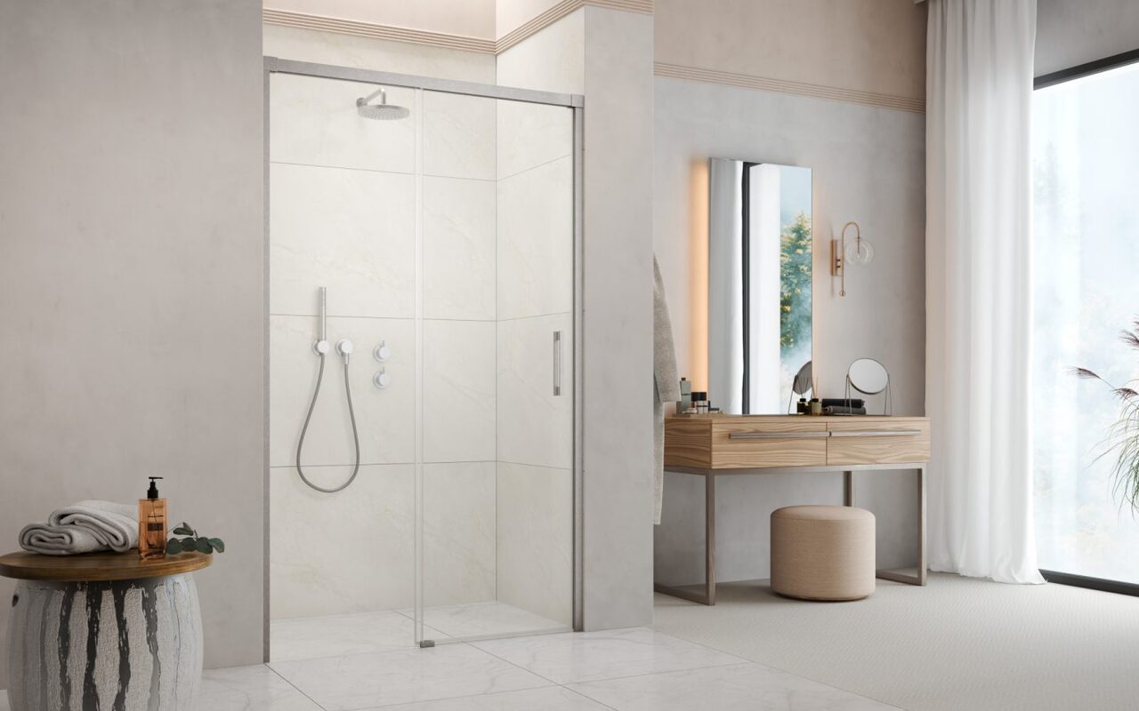 Душові двері Idea 8 Brushed Nickel DWJ 160L RADAWAY - Зображення 210409345-2fba5.jpg