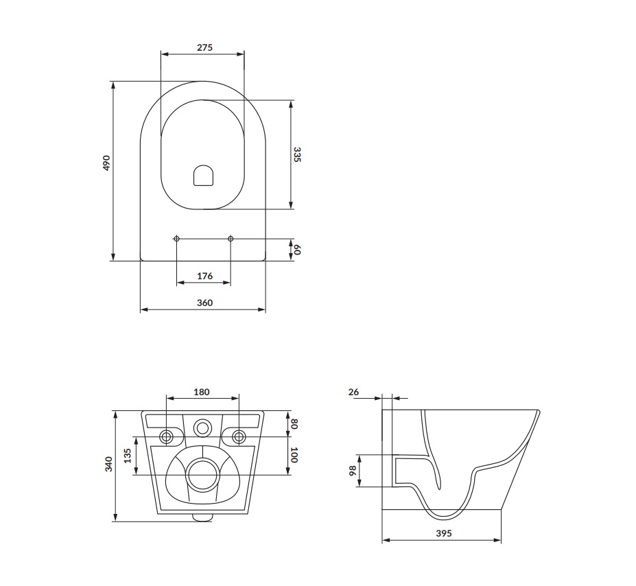Унітаз підвісний Сет C950 Mesta Pro Oval Tornado з кришкою soft-close SZCZ1004010001 Cersanit - Зображення 210667037-1a19d.jpg