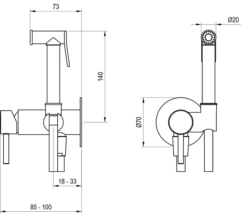 Гігієнічний душ BM 057.00CR+S Chrome X070749 RAVAK - Зображення 210800643-c3e90.jpg