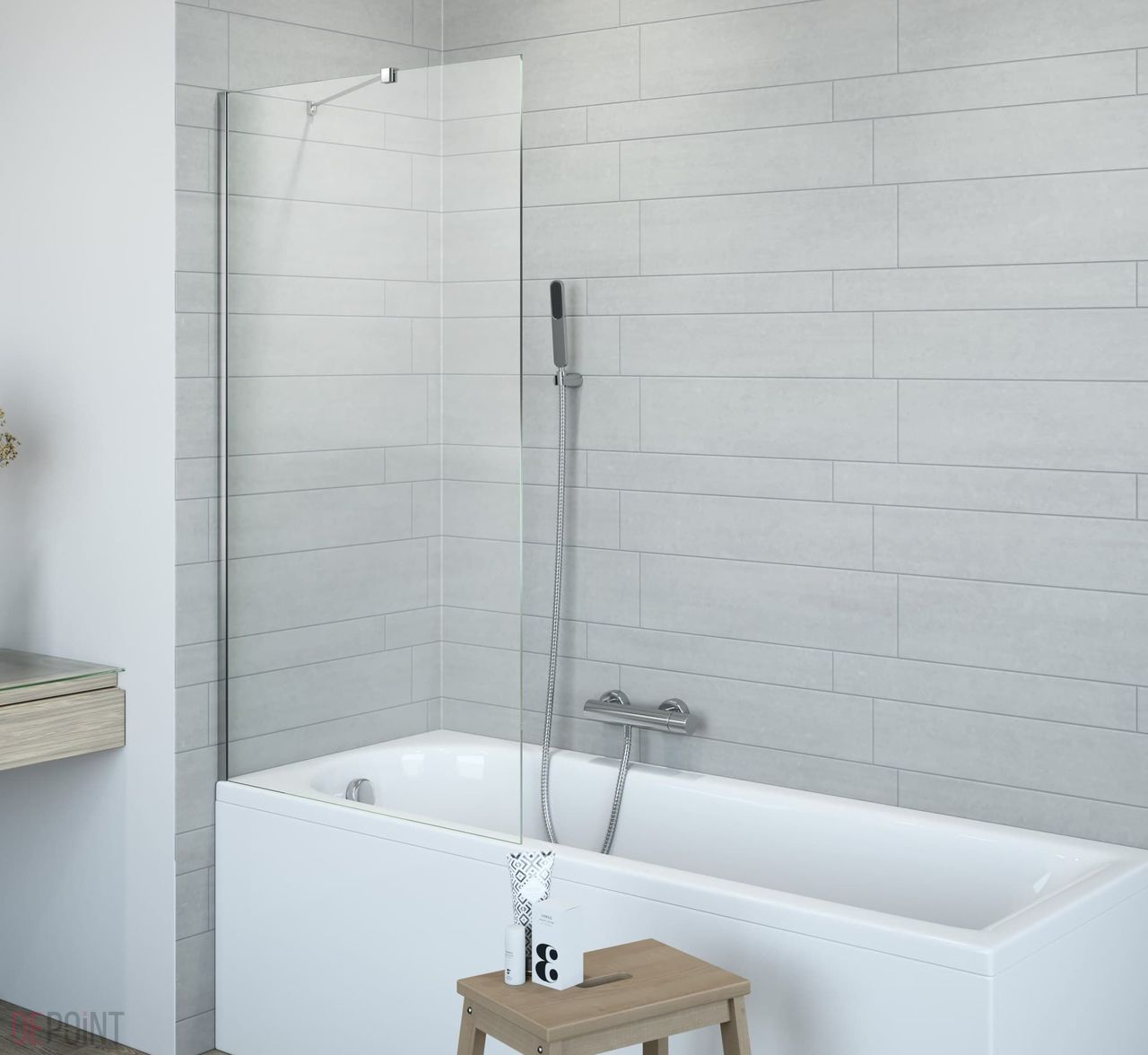 Шторка для ванни одноелементна Classic PNJ 80, RADAWAY - Зображення 211080-001.jpg