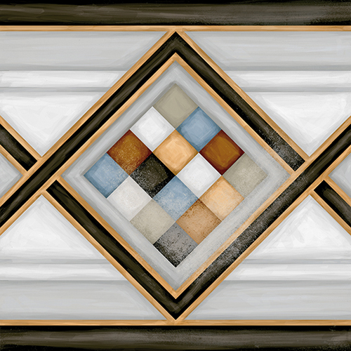 Плитка керамогранітна Pombo-2 Multicolor декор 200x200x8 Vives - Зображення