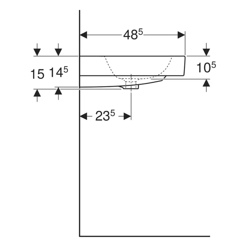 Умивальник 90 iCon 124093000 Geberit - Зображення 211615910-4b3ec.jpg