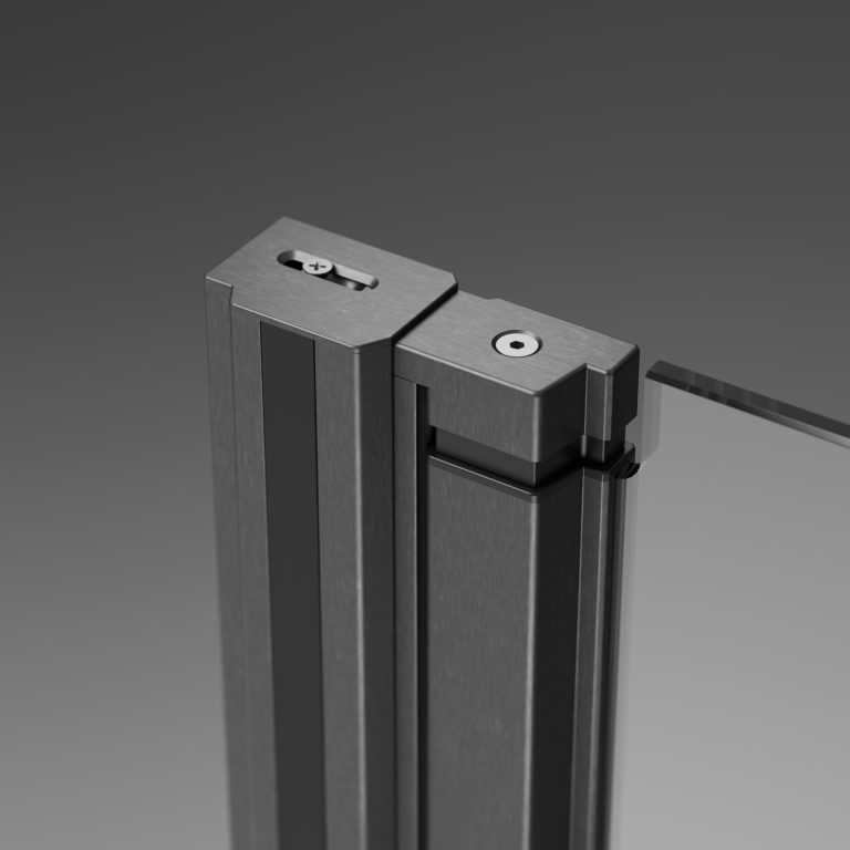 Комплект бокових стінок Nes 6 Brushed GunMetal PTD 90 RADAWAY - Зображення 211616027-5c256.jpg