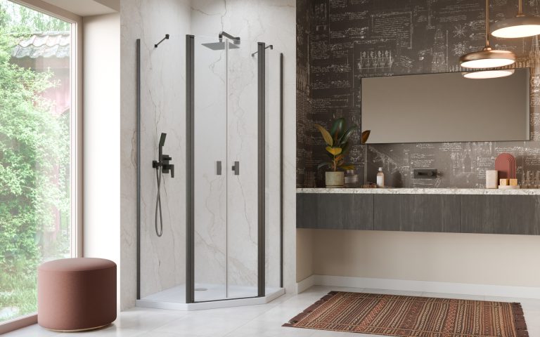 Комплект бокових стінок Nes 6 Brushed GunMetal PTD 90 RADAWAY - Зображення 211616027-c8300.jpg