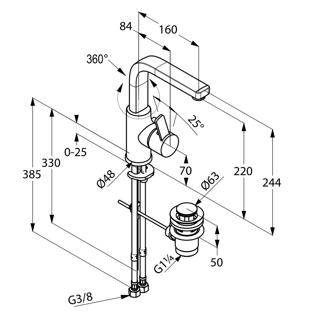 Змішувач для умивальника DN 10 Zenta (420250575), Kludi - Зображення 212046-2a5a5.jpg