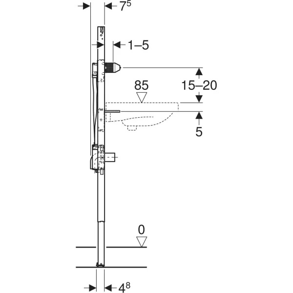 Інсталяція для умивальника Duofix 130 см 111.560.00.2 Geberit - Зображення 212316009-109d9.jpg
