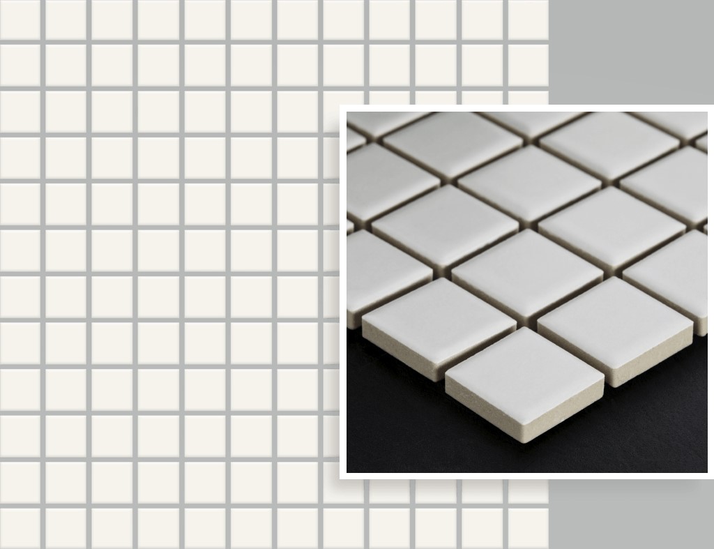 Мозаїка Albir Bianco (2,3x2,3) 298x298x6 Paradyz - Зображення