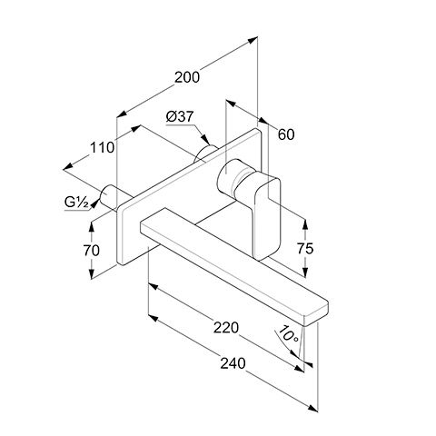 Змішувач для умивальника Renon 240 42245N175 брашована бронза Kludi - Зображення 213588561-2e263.jpg