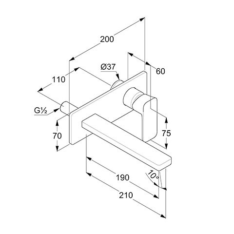 Змішувач для умивальника Renon 210 422445375 Білий matt Kludi - Зображення 213588589-a4a34.jpg