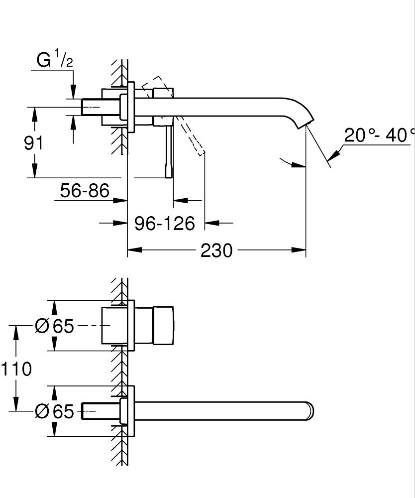 Змішувач для умивальника Essence L-Size теплий захід сонця matt 29193DL1 Grohe - Зображення 213692791-ee258.jpg