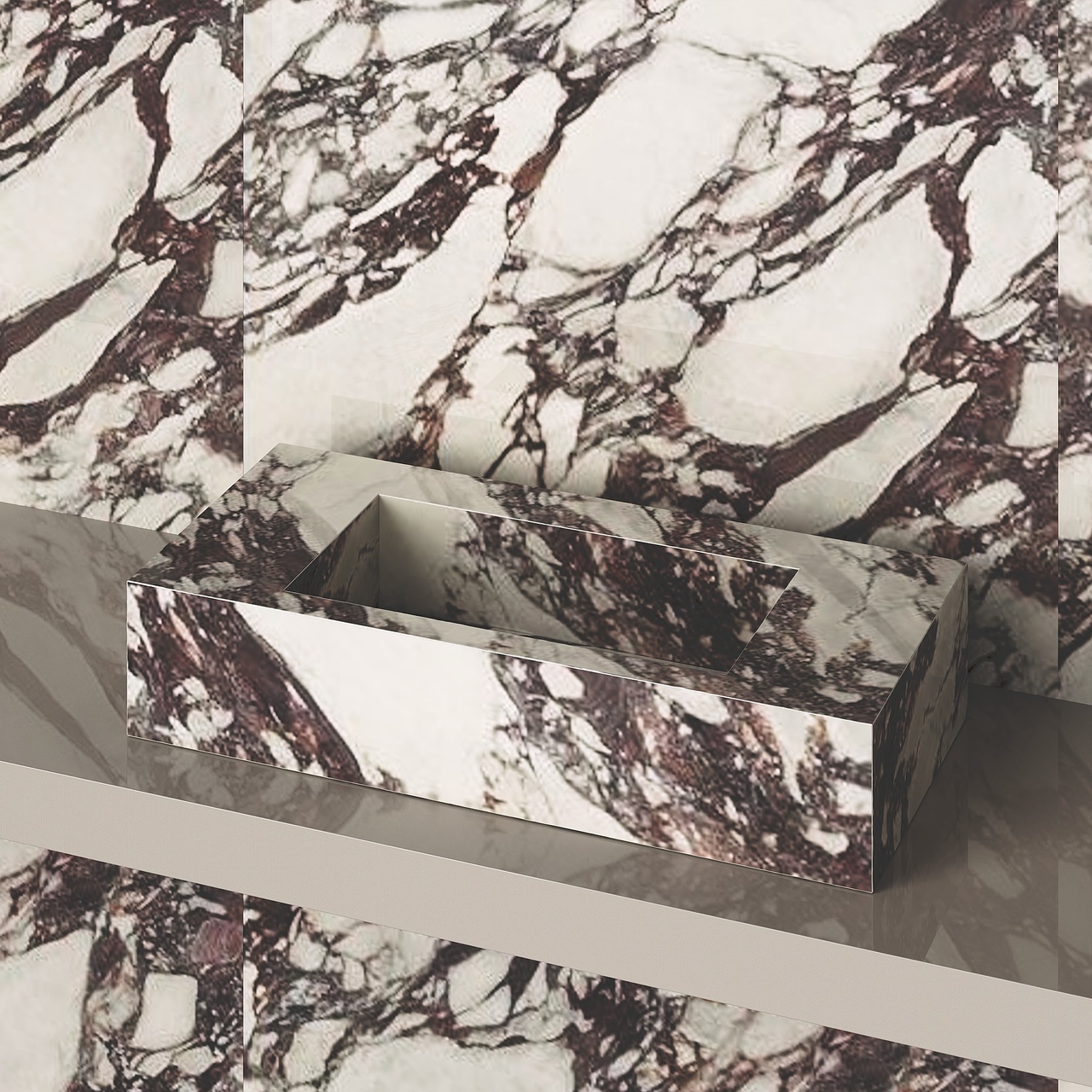 Умивальник керамогранітний з прямою чашею SGWTS 1000 накладний Котто Кераміка - Зображення