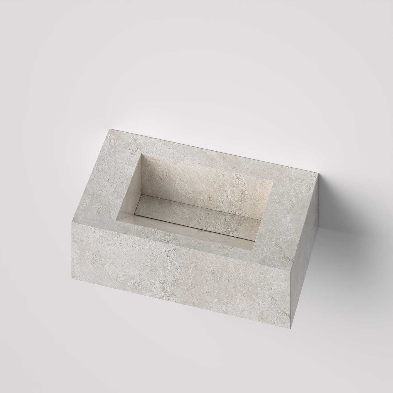 Умивальник керамогранітний зі скошеною чашею SGWHTO 800 підвісний Котто Кераміка - Зображення