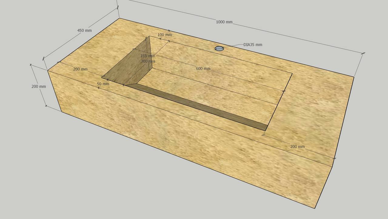 Умивальник керамогранітний зі скошеною чашею SGWHTO 1000 підвісний Котто Кераміка - Зображення 213888782-50240.jpg