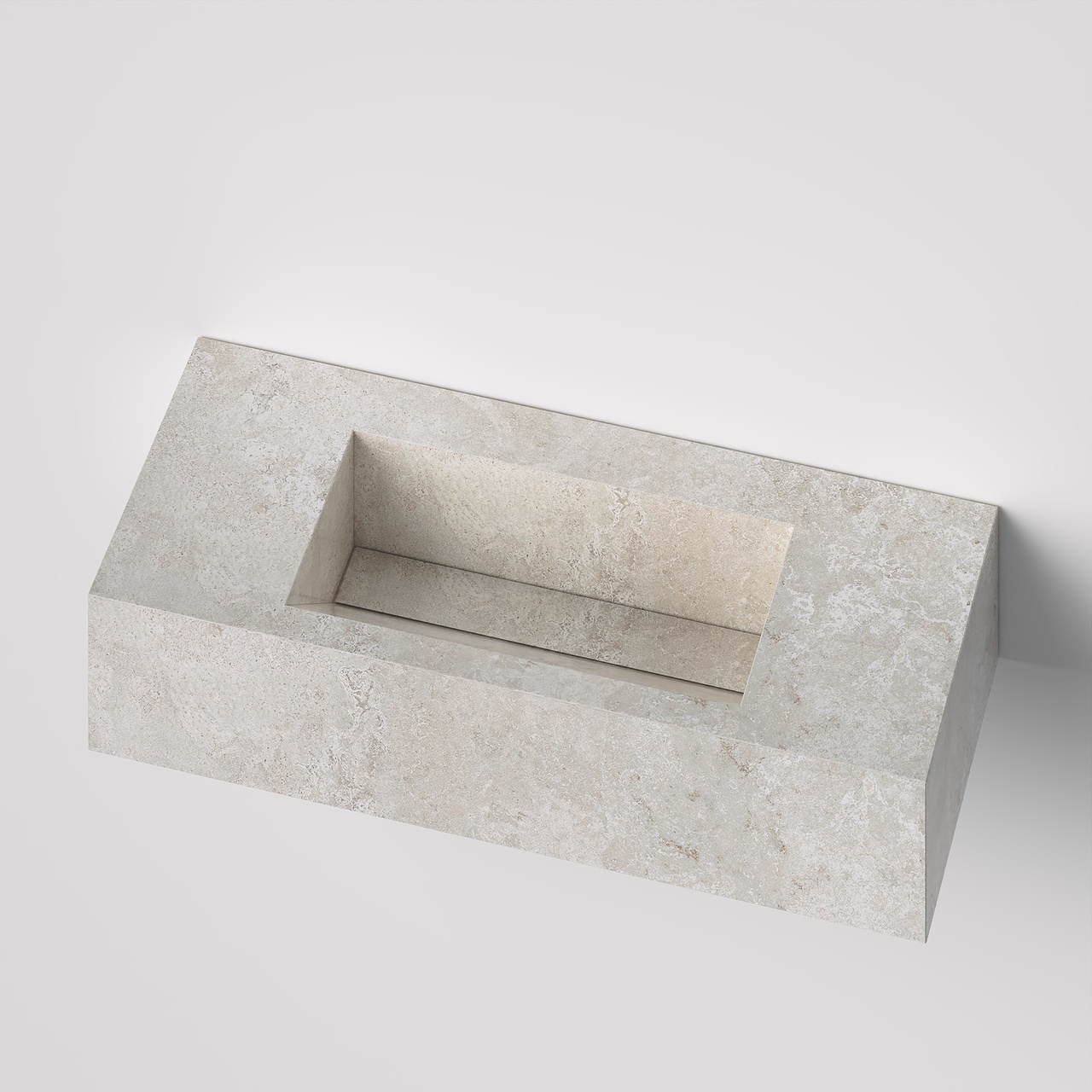 Умивальник керамогранітний зі скошеною чашею SGWHTO 1100 підвісний Котто Кераміка - Зображення