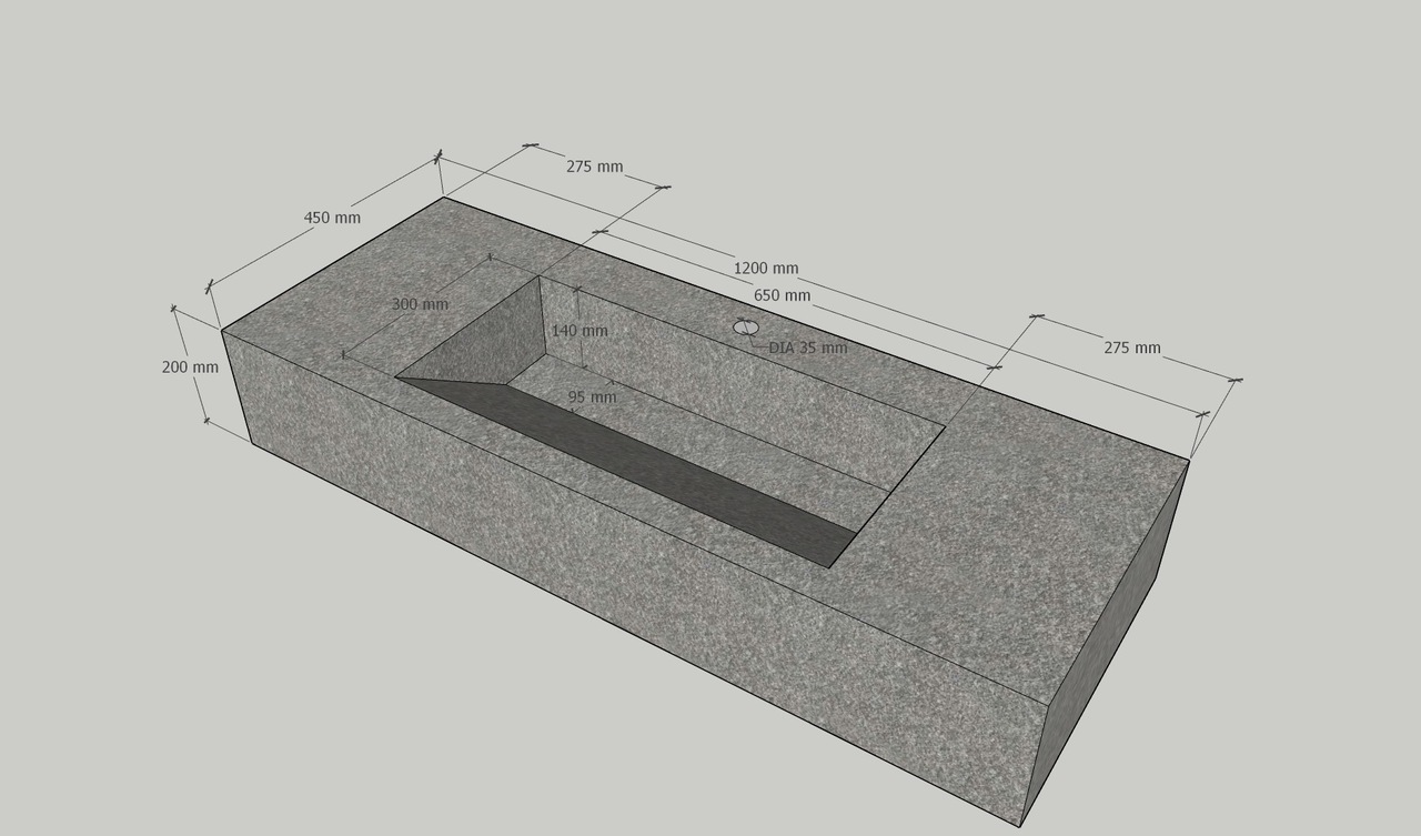 Умивальник керамогранітний зі скошеною чашею SGWHTO 1200 підвісний Котто Кераміка - Зображення 213888784-f3647.jpg