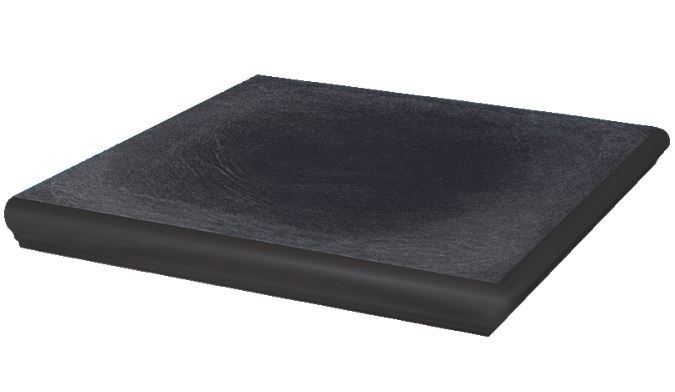 Сходинка з капіносом кутова Bazalto Grafit 330x330x11 Paradyz - Зображення