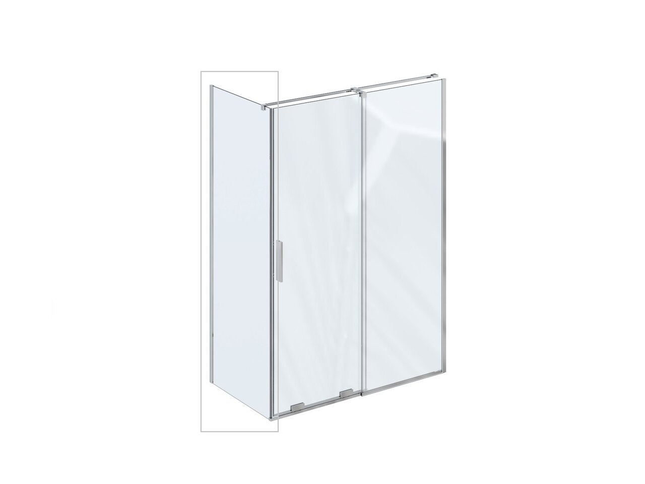 Душова стінка нерухома одноелементна ROPS-80 Transparent X90V40C00Z1 RAVAK - Зображення 214845519-7e991.jpg