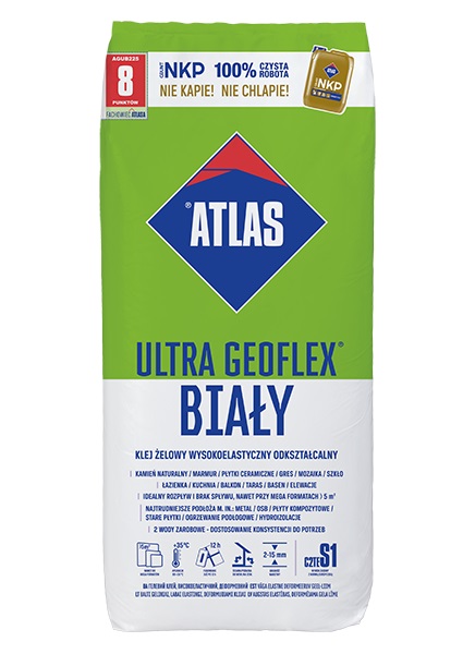 Клей для плитки Atlas Ultra Geoflex White (22,5 кг) - Зображення 215618428-f9547.jpg