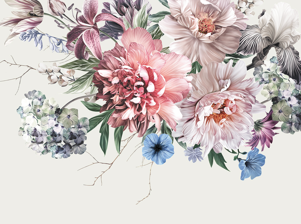 Фотошпалери LeoPrint Вінтажний букет - Зображення 215798701-6f314.jpg